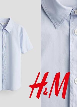 H&m сорочка з бавовни для хлопчика 9-10 років