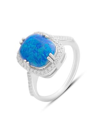 Срібне кільце з опалом 2.784ct (18 см розмір) 2169949