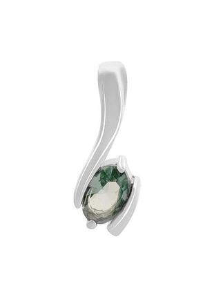 Серебряная подвеска с топазом лондон блю 0.267ct (2140856)