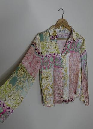 Блуза zara різнокольорова