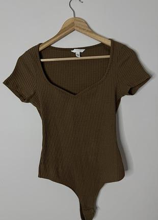 Боді h&m темний беж