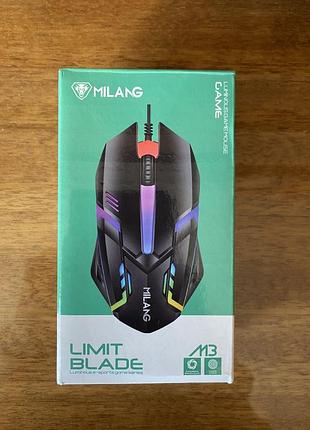 Игровая мышка milang limit blade с rgb подсветкой
