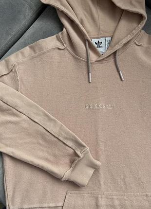 Худи унисекс adidas оригинал m хлопок нюдовый
