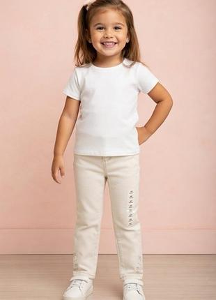 Кремові джинси для дівчинки old navy