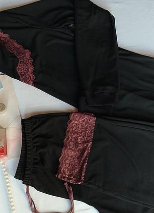 Шикарный костюм для дома кружево палаццо intimissimi