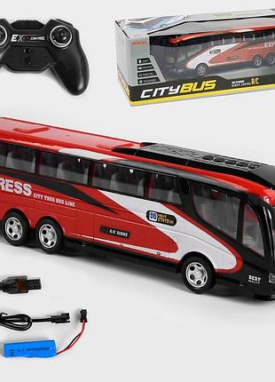 Радіокерований автобус city bus 36 см з акумулятором 3.7v, 2.4ghz, світлові ефекти, дитяча машинка на пульті