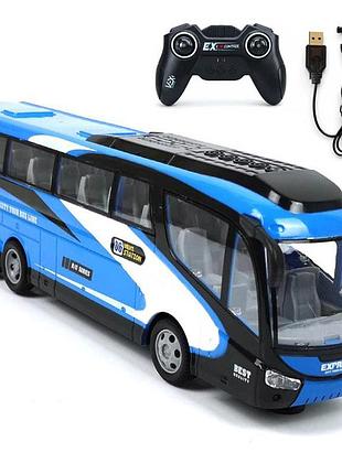 Дитячий автобус на радіокеруванні 36 см, 2.4ghz, акумуляторний, підсвічування фар, іграшка транспорт r/c