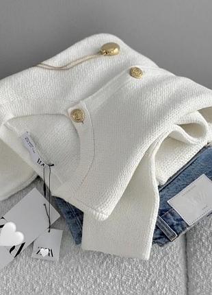 Must have! трикотажний піджак/кардиган/кофта на ґудзиках zara з лімітованої колекції.