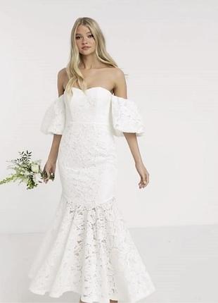 Весільна сукня asos з мережива