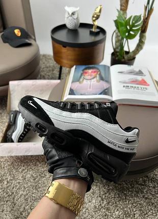Женские кроссовки nike air max 95 white black
