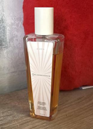 Парфумований спрей для тіла incandessence avon 75 мл perfumed deodorant spray для жінок (скло)