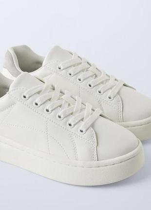Білі стільні кросівки zara розмір 34, 35, 36
