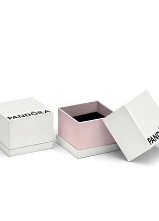 Коробка пандора pandora для шармов упаковка колец сережек белая с логотипом новый дизайн коробка для украшений маленькая новая
