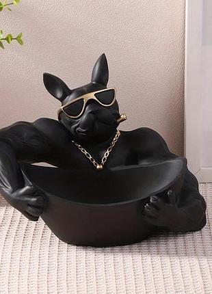 Статуетка ключниця цукерниця 25.5см чорна