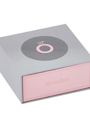 Коробка пандора pandora для браслетов наборов ожерелье упаковка розовая с серым новый дизайн коробка для украшений большая новая