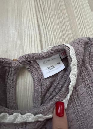 Кофта zara 12-18 міс (80-86) 3