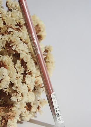 Стойкий гелевый карандаш для глаз мейбилин maybelline розовое золото