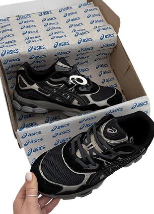 Asics gel-nyc black graphite grey 7