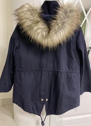 Zara women куртка жіноча розмір s,темно синього кольору.