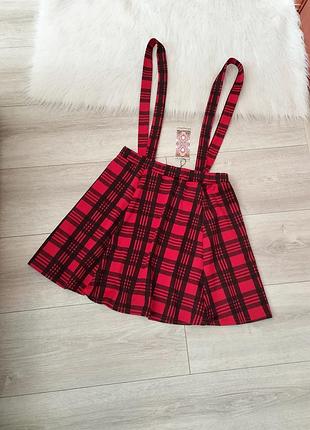 Сарафан в клетку тартан boohoo