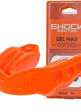 Капа shock doctor gel max доросла (вік 11+) orange (art. 6130-or-ad)