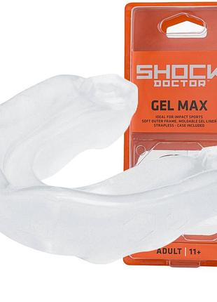 Капа shock doctor gel max доросла (вік 11+) clear (art. 6190-tc-ad)