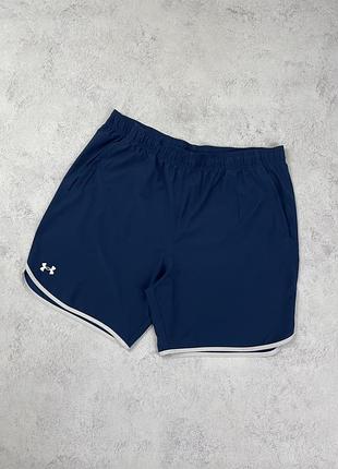 Темно сині спортивні шорти under armour з логотипом