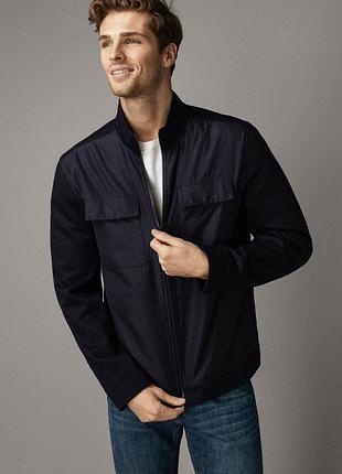 Мужская куртка мужской жакет massimo dutti xl 2xl 3xl 50 52 54 куртка-жакет ветровка массимо дутти
