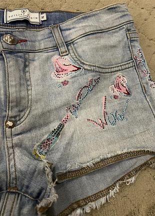 Джинсовые шорты philipp plein 3