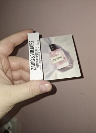 Пробник парфюма zadig&voltage 0.8ml