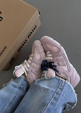 New balance 530 x miu miu | pink / blue laces premium (4) 36