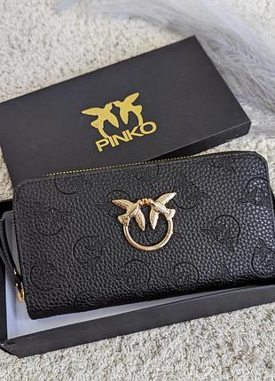 Гаманець pinko чорний золото є