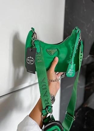 Prada mini green 22x26x6