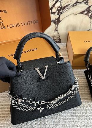 Louis vuitton capucines bb black