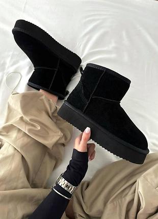 Mini platform black suede 🩷 41