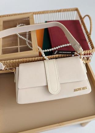Сумка jacquemus le bambino lux молочний