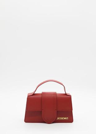 Jacquemus le bambino bag in red leather 20х11