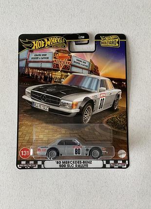 Преміум машинка хот вілс мерседес mercedes-benz 500 slc rally hot wheels premium