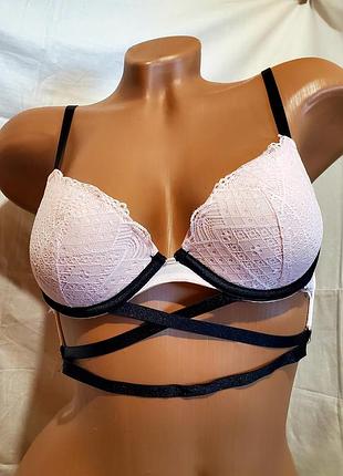 Бюстгальтер бренда hunkemöller, размер 70а, цвет нежно розовый/ черный7