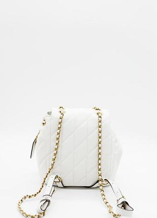 Coach pillow tabby backpack white with gold 2