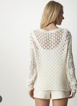 Свитер ажурный 5