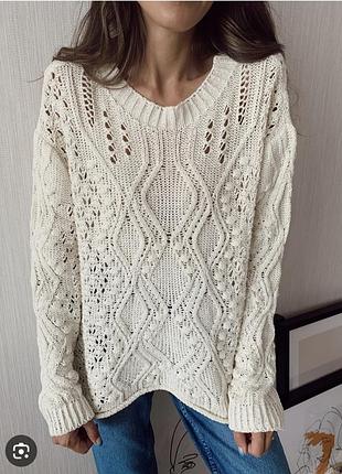 Свитер ажурный 2