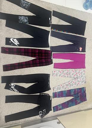 Стильные трикотажные лосины легенсы штаны девочкам 130-146 см