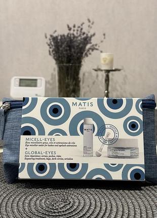 Набір для зняття макіяжу з очей matis réponse regard trousse set - засіб для зняття макіяжу з очей 30 мл + крем для очей 15 мл подарунковий набір