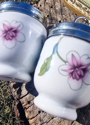 Фарфоровый кодлер для варки одного яйца, royal worcester, великобритания, винтаж, последняя треть хх века.