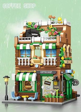 Детский конструктор кофейня coffee shop 47118 724 детали разноцветный