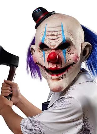 Латексная латекс маска клоун ограбление джокер payday