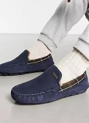 Замшеві сліпери від бренду barbour monty suede slippers