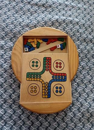 Настольные деревянная игра лудо