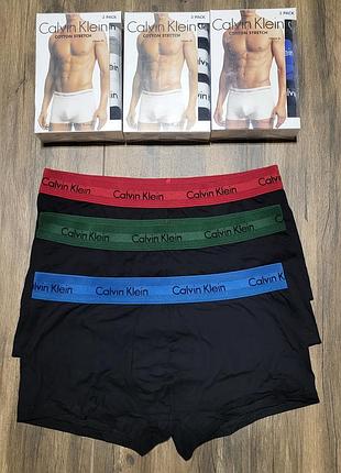 Оригинальные трусы боксерки calvin klein cotton stretch